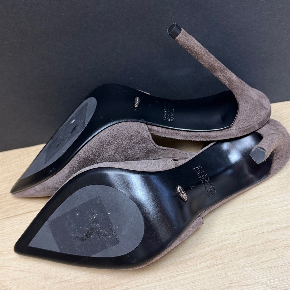 Tony Bianco Asti Slingback Pointed Toe Pump espresso suede, SIZE 7 - Picture 10 of 11